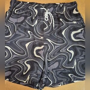 Manfinity Athletic Shorts With Built In Liner - Black and Gray 1786/325